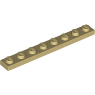 Plaatje in Gallery viewer laden, LEGO® los onderdeel Plaat Algemeen in kleur Geelbruin 3460