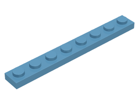 LEGO® los onderdeel Plaat Algemeen in kleur Maersk Blue 3460