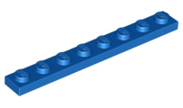 LEGO® los onderdeel Plaat Algemeen in kleur Blauw 3460