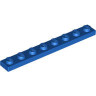 LEGO® los onderdeel Plaat Algemeen in kleur Blauw 3460