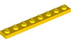 LEGO® los onderdeel Plaat Algemeen in kleur Geel 3460