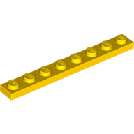 LEGO® los onderdeel Plaat Algemeen in kleur Geel 3460