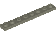Plaatje in Gallery viewer laden, LEGO® los onderdeel Plaat Algemeen in kleur Donkergrijs 3460