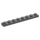 LEGO® los onderdeel Plaat Algemeen in kleur Donkergrijs 3460
