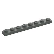 LEGO® los onderdeel Plaat Algemeen in kleur Donkergrijs 3460