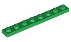 LEGO® los onderdeel Plaat Algemeen in kleur Groen 3460