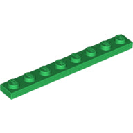 LEGO® los onderdeel Plaat Algemeen in kleur Groen 3460