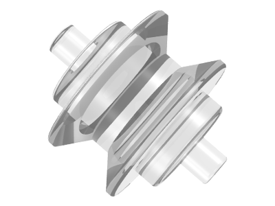 LEGO® los onderdeel Wiel in kleur Doorzichtig 3464