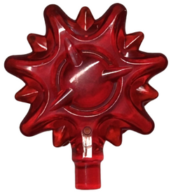 LEGO® los onderdeel Energy Effect Doorzichtig Rood 3473f