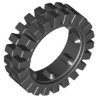 Plaatje in Gallery viewer laden, LEGO® los onderdeel Band in kleur Zwart 3483