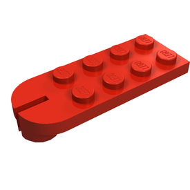 LEGO® los onderdeel Plaat Aangepast in kleur Rood 3491