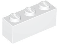 LEGO® los onderdeel Steen in kleur Wit 3622
