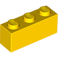 Plaatje in Gallery viewer laden, LEGO® los onderdeel Steen in kleur Geel 3622