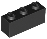 LEGO® los onderdeel Steen in kleur Zwart 3622