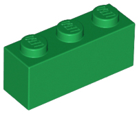 Plaatje in Gallery viewer laden, LEGO® los onderdeel Steen in kleur Groen 3622