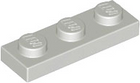 LEGO® los onderdeel Plaat Algemeen in kleur Lichtgrijs 3623
