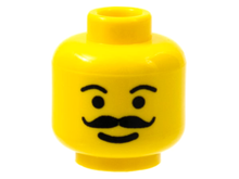 Plaatje in Gallery viewer laden, LEGO® los onderdeel Hoofd in kleur Geel 3626bpb0083