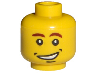Plaatje in Gallery viewer laden, LEGO® los onderdeel Hoofd in kleur Geel 3626bpb0181