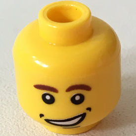 LEGO® los onderdeel Hoofd in kleur Geel 3626bpb0181