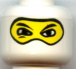 LEGO® los onderdeel Hoofd in kleur Wit 3626bpb0184