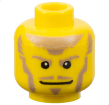 Plaatje in Gallery viewer laden, LEGO® los onderdeel Hoofd in kleur Geel 3626bpb0218