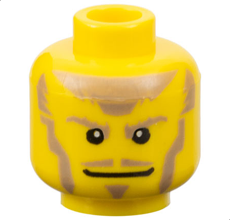 LEGO® los onderdeel Hoofd in kleur Geel 3626bpb0218
