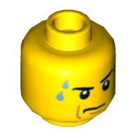 LEGO® los onderdeel Hoofd Helder Lichtblauw 3626cpb0643