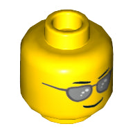 Plaatje in Gallery viewer laden, LEGO® los onderdeel Hoofd in kleur Geel 3626cpb1933