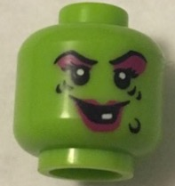 Plaatje in Gallery viewer laden, LEGO® los onderdeel Hoofd in kleur Limoen 3626cpb2238
