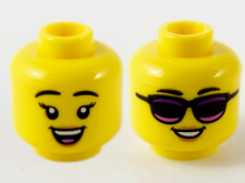 Plaatje in Gallery viewer laden, LEGO® los onderdeel Hoofd in kleur Geel 3626cpb2738