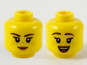 LEGO® los onderdeel Hoofd in kleur Geel 3626cpb2746