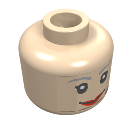 LEGO® los onderdeel Hoofd in kleur Lichte Noga 3626pb0205
