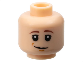LEGO® los onderdeel Hoofd in kleur Lichte Noga 3626pb0655