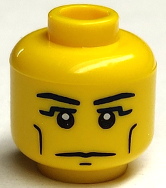 LEGO® los onderdeel Hoofd in kleur Geel 3626pb2406