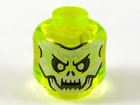 LEGO® los onderdeel Hoofd Doorzichtig Neon Groen 3626pb3346