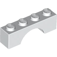 Plaatje in Gallery viewer laden, LEGO® los onderdeel Steen Boog in kleur Wit 3659