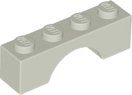 LEGO® los onderdeel Steen Boog in kleur Lichtgrijs 3659