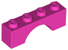 LEGO® los onderdeel Steen Boog in kleur Donker Roze 3659