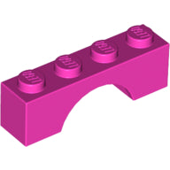 LEGO® los onderdeel Steen Boog in kleur Donker Roze 3659