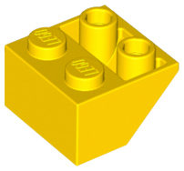 LEGO® los onderdeel Dakpan Omgekeerd in kleur Geel 3660