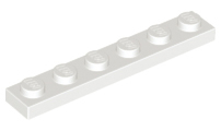 Plaatje in Gallery viewer laden, LEGO® los onderdeel Plaat Algemeen in kleur Wit 3666