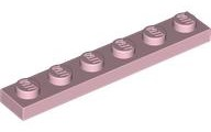 LEGO® los onderdeel Plaat Algemeen in kleur Roze 3666