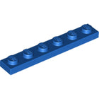 LEGO® los onderdeel Plaat Algemeen in kleur Blauw 3666