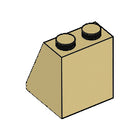 LEGO® los onderdeel Dakpan Algemeen in kleur Geelbruin 3678a