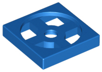 LEGO® los onderdeel Draaischijf in kleur Blauw 3680