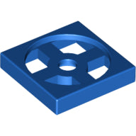 LEGO® los onderdeel Draaischijf in kleur Blauw 3680