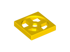 LEGO® los onderdeel Draaischijf in kleur Geel 3680