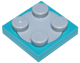 LEGO® los onderdeel Draaischijf Donker Turkoois 3680c02