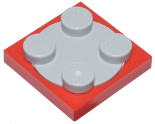 Plaatje in Gallery viewer laden, LEGO® los onderdeel Draaischijf in kleur Rood 3680c02