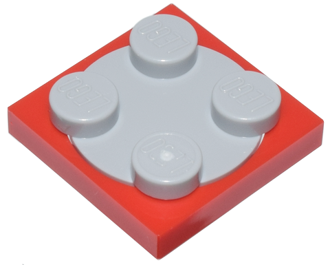 LEGO® los onderdeel Draaischijf in kleur Rood 3680c02